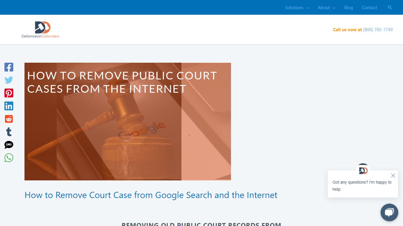 How to Remove Court Case from Google Search and the Internet