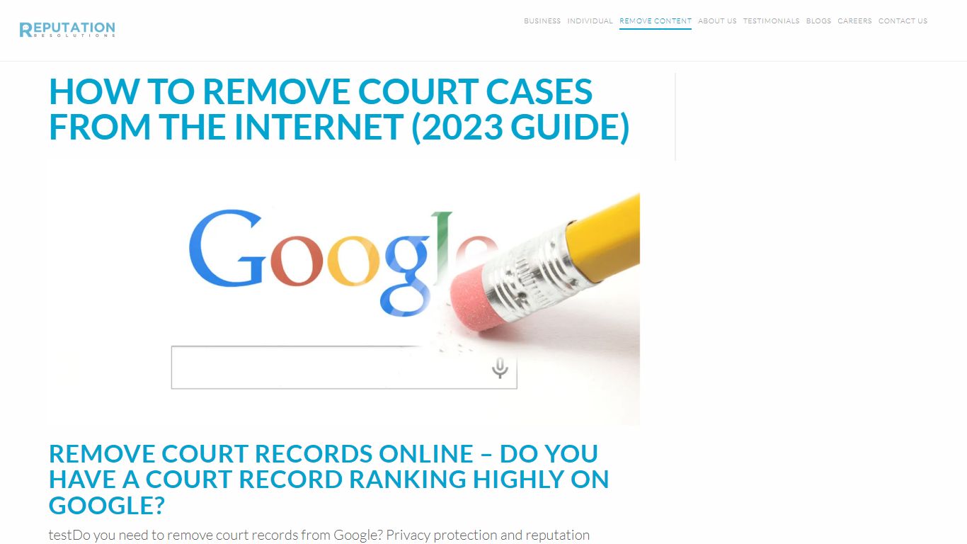 How to Remove Court Cases from the Internet (2023 Guide)